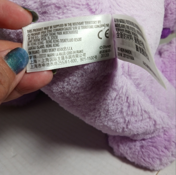 DISNEY LILO AND STITCH STUFFED PLUSH ANGEL 12" PURPLE PINK DISNEY PARKS - Picture 3 of 6